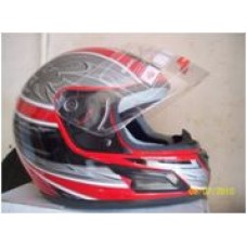 Black and grey Closed Faced Helmet 